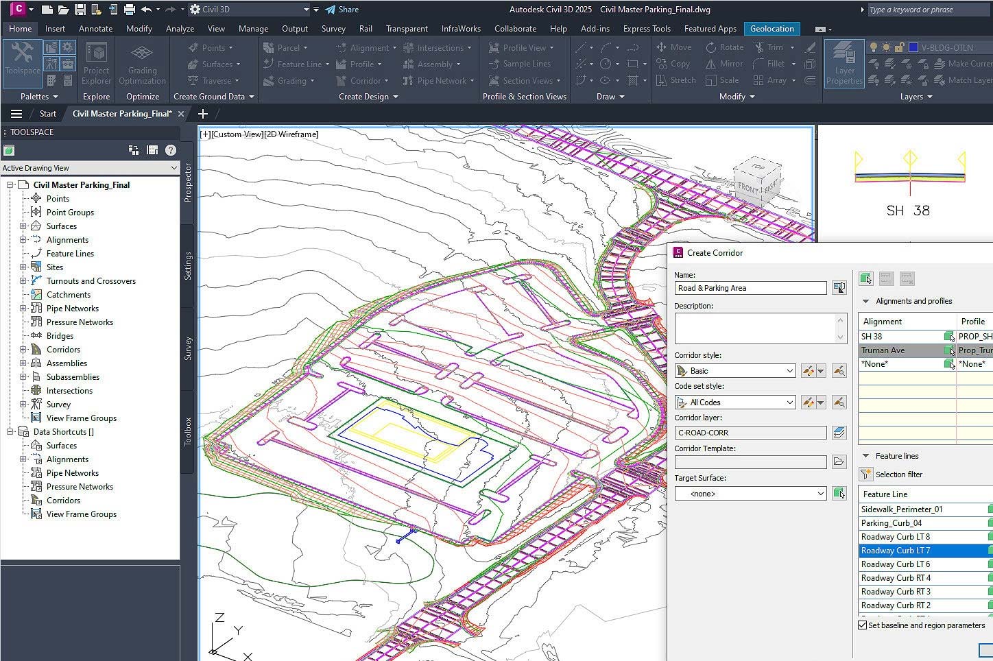 Civil 3D te ayuda a diseñar y crear mejores proyectos de carreteras y autopistas, emplazamientos y rieles.
