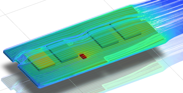 Simulación y análisis térmico de refrigeración electrónica y placas de circuito impreso (PCB).